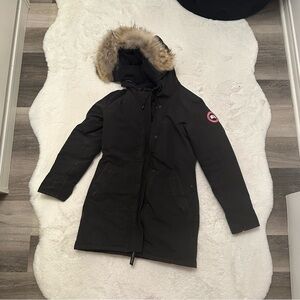 Canada Goose Black Parka with Fur Trim